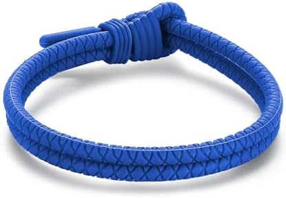 Braided Paracord Bracelet with Buckle Clasp for Men and Women, Adjustable Waterproof Silicone Sporty Design for Active Lifestyles