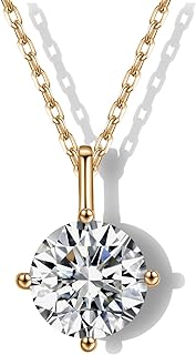 1 Carat Crisscross Chain Moissanite Diamond Necklace in Yellow Gold for Women With Box Clasp, Elegant Design for Contemporary Fashion Lovers