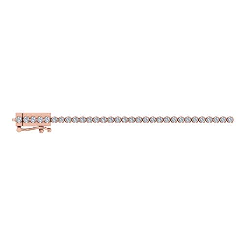 FINEROCK 2 Carat Diamond Tennis Bracelet in 14K Gold (6.85 Inch)