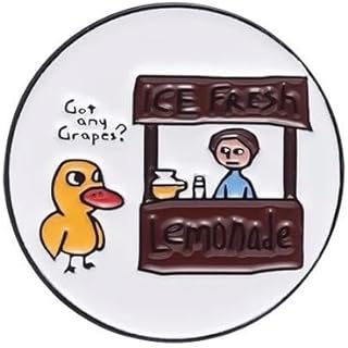Got Any Grapes? Fashionable and Functional Metal Pin for the Meme video "The Duck Song" Unisex