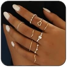 Versatile Alloy and Rhinestone Index Finger Wedding Ring Set for Women - Various Shapes/Designs