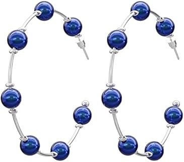 Fashion Pearl Hoop Earrings for Women Hypoallergenic Pearl Drop Dangle Earrings