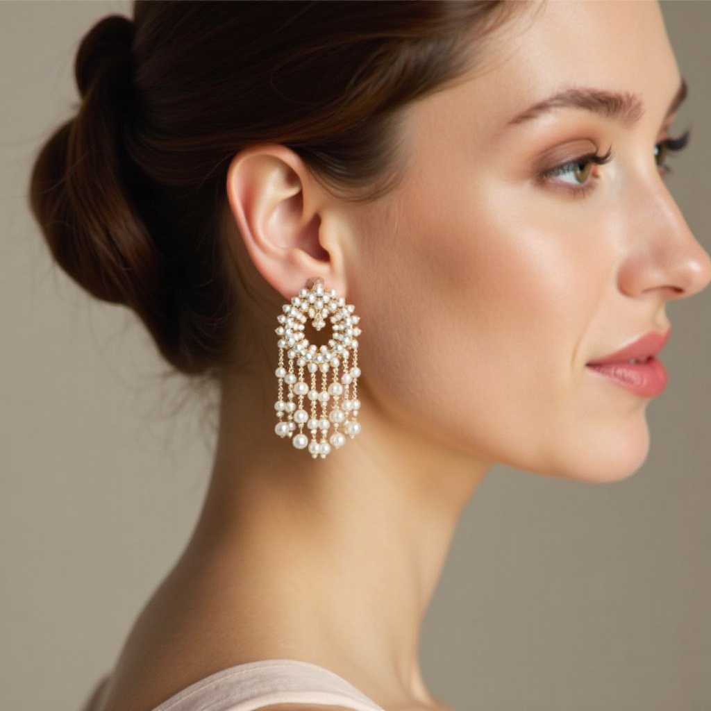 Boucles d'Oreilles Perlées Van Cleef & Arpels: Luxe et Élégance