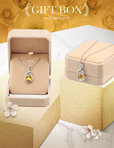 Valentine's Day Gifts Fine Jewelry Natural Gemstone Swiss Blue Topaz Amethyst Citrine Peridot Opal Sterling Silver Pendant Necklace Gifts for Women
