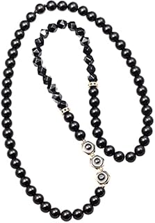 Black Obsidian with Evil Eye Beads Long Necklaces for Women and Men Crystals and Healing Stones Meditation Balance Necklace