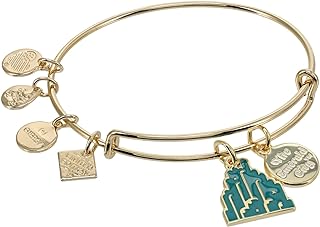 Alex and Ani Wizard Of Oz Emerald City Duo Charm Bracelet Green One Size