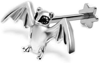 16g CZ Labret Cartilage Tragus Monroe Lip Nose Helix Studs Earrings Stainless Steel Cubic Zirconia Fashion Clear Diamond Animal Piercings Jewelry