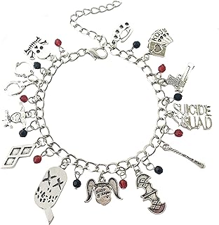 Lobster Claw Clasp Anime Superhero Charm Box Chain Bracelet - Alloy Gift for Women and Girls