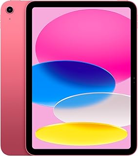 Apple iPad Rose 64 Go avec écran Liquid Retina 11 Pouces et Puce A16, parfait pour un usage créatif, Wi-Fi 6 et Touch ID pour utilisateur moderne