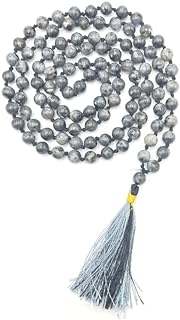 Japa Mala 108 Prayer Beads Perfect for Meditation Spiritual Mala Necklace & Wrist Mala Bracelet