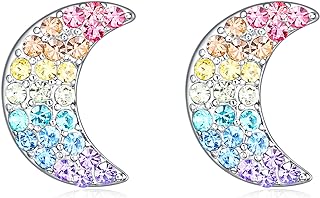 Sun Moon Earrings for Women,Star Lightning Bolt Stud Earrings Gifts Jewelry for Girls