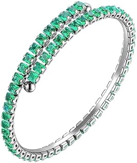 Cubic Zirconia Cuff Bracelet with Magnetic Clasp & Box Chain for Women, Stainless Steel - Perfect for Weddings, Birthdays & Everyday