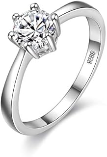 Classic Men's Platinum Wedding Ring with Brilliant Round Cut Cubic Zirconia - Nickel-Free Brass Design for Groom, Engagements and Special Occasions