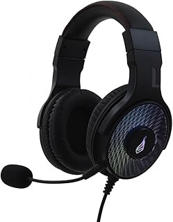 SureFire Harrier 7.1 Gaming Headset mit LED-Beleuchtung und 369g Gewicht, ideal für Gamer, PC und Konsolen, Surround-Sound und bequemen Kunstleder-Ohrmuscheln