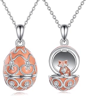 Zircon Accented Sterling Silver Fox Pendant Necklace with Adjustable O-Chain - Ideal Birthday/Graduation Gift for Women