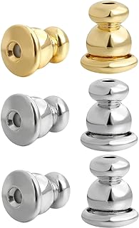 AKRUWELRY Earring Backs for Studs, 6pcs Pierced Bullet Earring Backings for Droopy Ears Heavy Earrings Lifters Support Replacement Safety Post Push Backer for Diamond Stud,Mixed Color