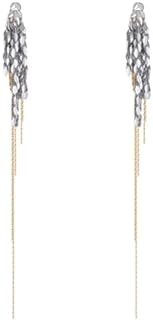 Long Chain Dangle Drop Tassel Earrings for Women, Sparkly Bohemian Fringe Chain Chandelier Prom Statement Trendy Earrings for Girls