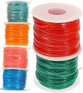 TEHAUX 2 Sets PVC Braided Rope Jewelry Bracelets Home Items Braided Bracelets Plastic Bracelet Woven Thread Bracelet Making Kit Necklace Lanyard Key Chain Buckle Stainless Steel