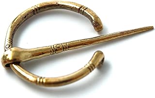 High-Quality Bronze Norse Irish Viking Penannular Brooch Pin - Authentic Cloak Shawl Scarf and Leg Wrap Fastener Accessory