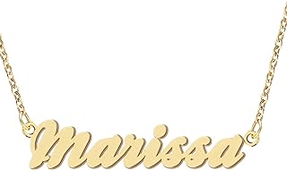 Personalized Engraved Stainless Steel Name Necklace with Lobster-Claw Clasp and Adjustable Cable Chain - Perfect Women's Christmas Gift