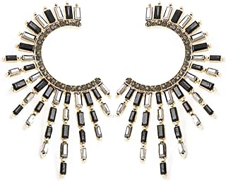 Exquisite Gold-Plated Steampunk Crystal Zircon Snowflake Stud Earrings with Push Back Mechanism for Women and Girls - Drop Design