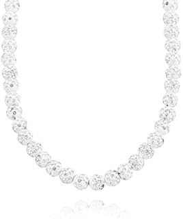 Bling Baseball Beads Necklaces Rhinestone Disco Ball Bead Necklace Bracelet Set Bling Ice Collection Necklace Dirty Mid Necklace Stylish Sports Crystal Beads Accessories