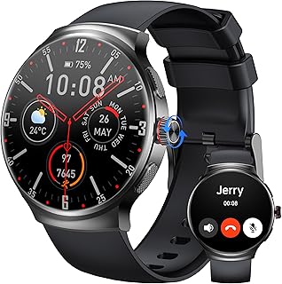 OUKITEL Montre Connectée pour Hommes et Femmes, Écran AMOLED 1.43, Appels Bluetooth, Étanche IP68, 100+ Modes Sportifs et Suivi de Santé. Idéale pour le Sport et les Activités Extérieures