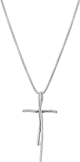 Silpada 'Organic Cross' Pendant Necklace in Sterling Silver, 18" + 2"