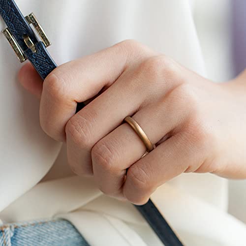 Women's Thin and Stackable - Silicone Rings Wedding Bands - Promise rings 2.5mm Width - 2mm Thick