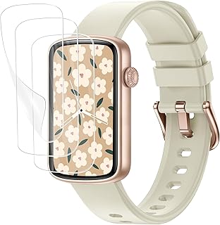 HONGWO 柔軟液晶保護フィルム for SHANG WING 1.47インチ, 指紋防止と高透明度, 耐久性が高く水や油に強い, 3枚入りで優れたタッチ感。