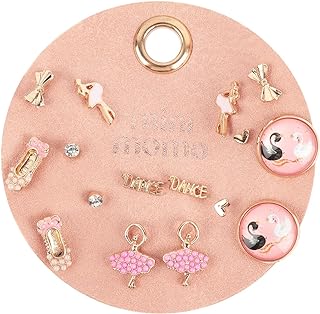 Sports Earring Set for Women Multi Pairs Assorted Multipack - Girl's Stud Earrings Jewelry Gift for Sports Mom Football, Baseball, Basketball, Soccer Team