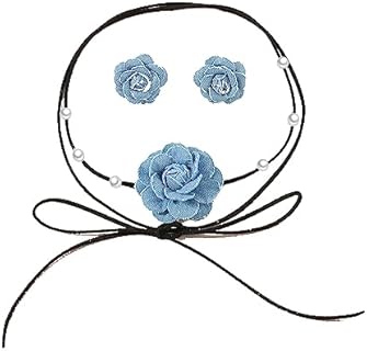 Chic Camellia Engagement Ring with Lobster Clasp, No Gemstone for Stylish Women and Girls - Denim Floral Design