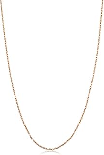 Kooljewelry Real 14k Rose Gold Rope Chain Pendant Necklace for Women (0.7 mm, 0.9 mm, 1 mm or 1.3 mm)