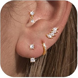 Pendientes Plateados Adramata de Acero Inoxidable con Hipoalergénicos, Superficie Pulida y Apta para Piel Sensible, para Mujeres de Todas las Edades y Ocasiones