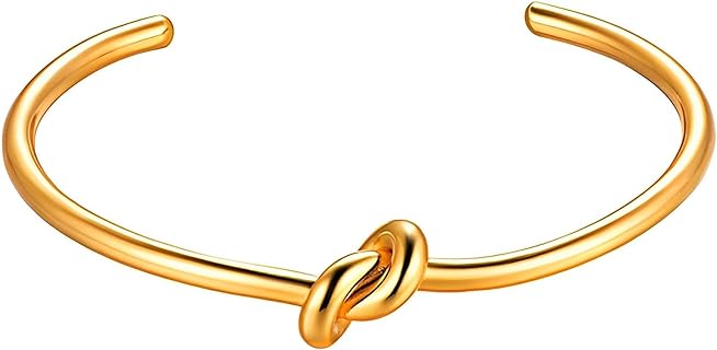 Blingsoul 9.8" Adjustable Twisted Bangle Bracelet for Girls with Box Chain and Lobster Claw Clasp - Elegant Women's Jewelry, Premium Zinc Material - USA Made