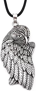 Antique Celtic Owl Pendant Necklace with Lobster Claw Clasp and Rope Chain, Unisex Owl-Themed Jewelry Gift, Intricate Design