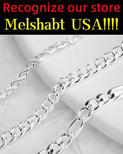 Sterling Silver Ankle Bracelets for Women Strong Lobster Clasp - Cuban Link, Figaro, Rope, Flat Mariner, Snake Herringbone, Satellite, Paperclip - Summer Beach Waterproof Silver Anklet
