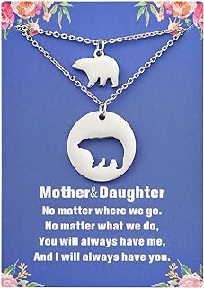 Stainless Steel Duck Pendant Necklace Set for Mothers and Daughters in Cable Chain Design