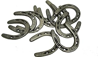 Horseshoes for Crafts and Decorations - Cast Iron Metal Horseshoes, Pony Size 3.5 Inches by 3 Inches are Perfect for Wall Decor Or Party Favors (30)