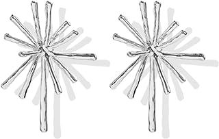 Starburst Earrings for Women Gold Firework Stud Earrings Silver Star Earrings Starburst Statement Earrings Jewelry Gifts for Women Girls