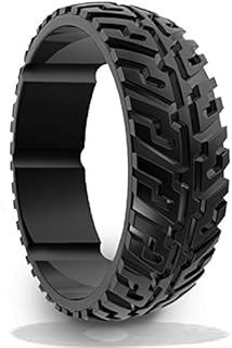 Unique Tire Thread Design Silicone Wedding Ring - Revolutionize your wedding Band with our Unique silicone Rings, and comfortable for Active Lifestyles- Perfect for Heavy Duty, Athletes, Outdoor Enthusiasts - and Adventures - Order now and experience the ultimate Ring for every Adventure