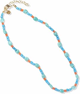 INK + ALLOY Women's Beaded Boho Choker Necklace Wanda Multi Mix Seed Bead Statement Layering Necklace Kaleidoscope Collection Handmade Jewelry for the Modern Bohemian, 16" L with 2" Extension