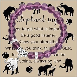 FAADBUK Stainless Steel Elephant Charm Bracelet with Lobster Claw Clasp and Bead Chain Design