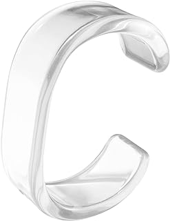 Women's Resin Acrylic Cuff Bangle with Colorful Geometric Design - Pingyongchang Lightweight Wide Open Statement Bracelet