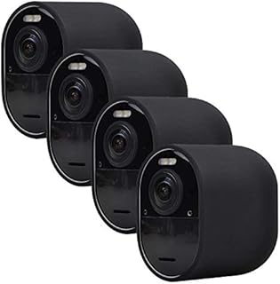 Pickle Power Black Silicone Skins for Arlo Ultra 2 & Pro 4, UV and Water-Resistant, Easy Slip-On, Lightweight, Durable, Ideal for Camouflaging Cameras for Home and Outdoor Use