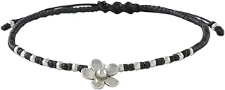 NOVICA .925 Sterling Silver Charm Bracelet, 7" 'Flower Charm'