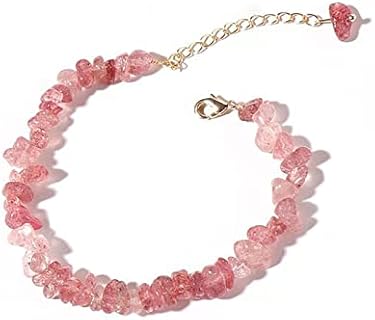 Chakra Crystal Necklace with Bead Chain and Magnetic Clasp - Natural Agate Gemstone, Bronze Material - Healing Necklace for Energy Balance and Tranquility