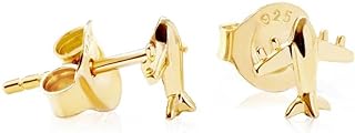Jet Set Candy Gold Vermeil Airplane Earrings