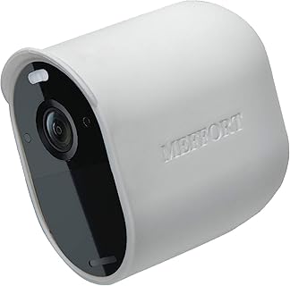 Meffort Inc Silicone Skin Case for Arlo Essential Camera, with UV and Weather Protection, White, 1-Pack – Easy Slip-On Design, Ideal for Sun Glare and Camouflage