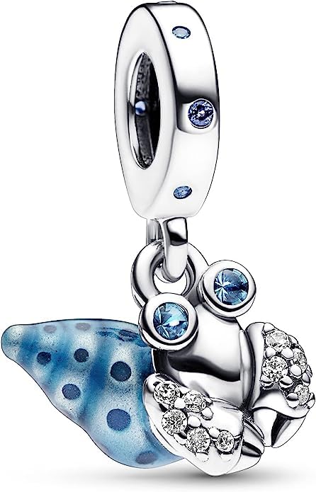Summer Sea Animal Blue Charms Compatible for Pandora Bracelets and Necklaces 925 Sterling Silver Dangle Summer Jewelry Women's Bead Charms,Birthday Gifts